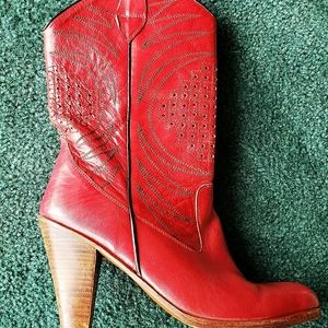 S.R.O. Red Leather boots